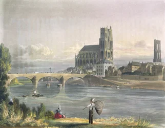 Uitzicht op Mantes, uit 